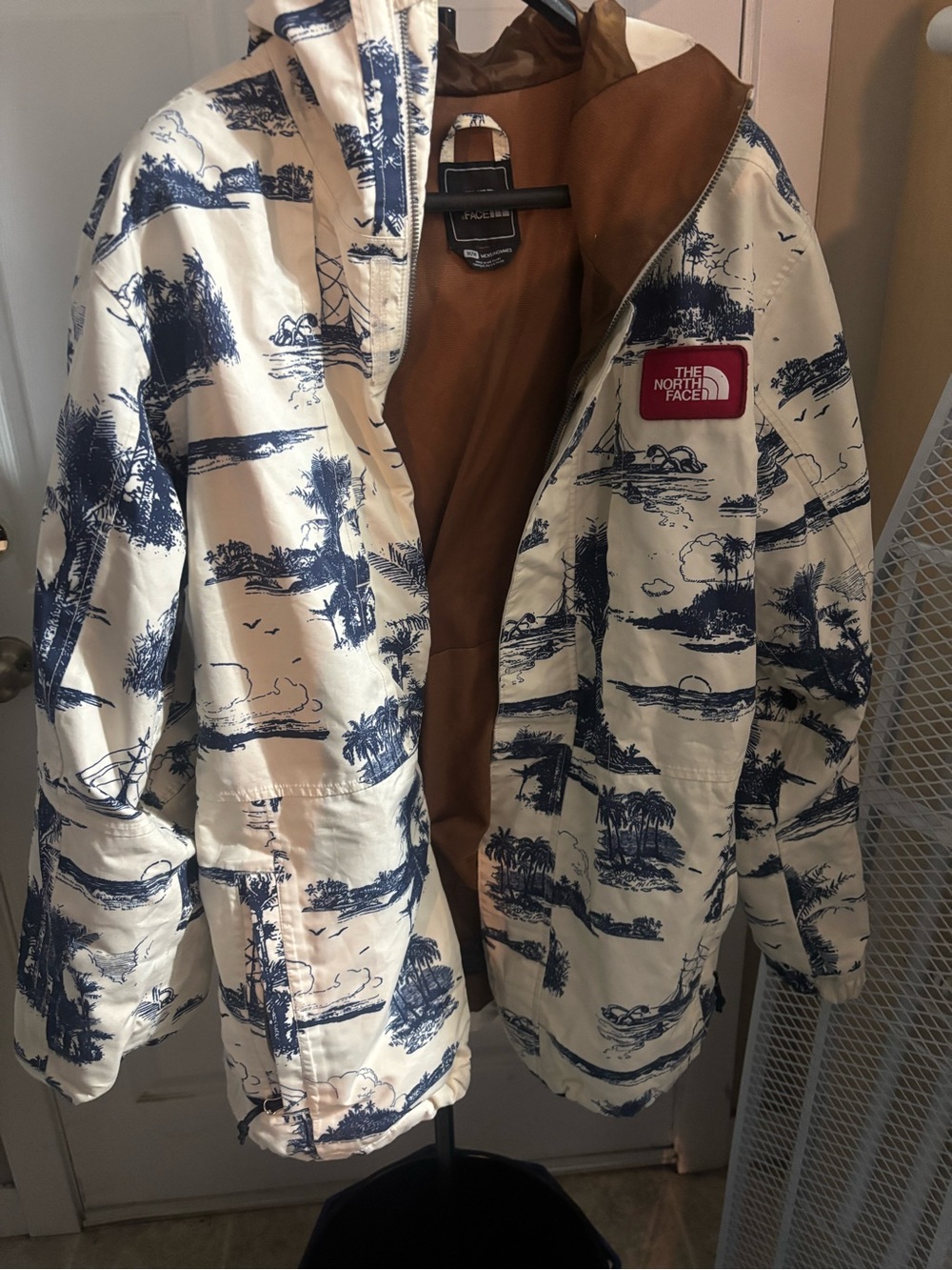 Tucker + Tate Cream Jacket with Navy Scenic Print